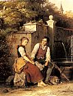 At the Well by Johann Georg Meyer von Bremen